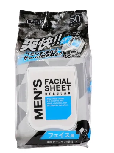 S SELECT MEN'S FACIAL WIPES REGULAR