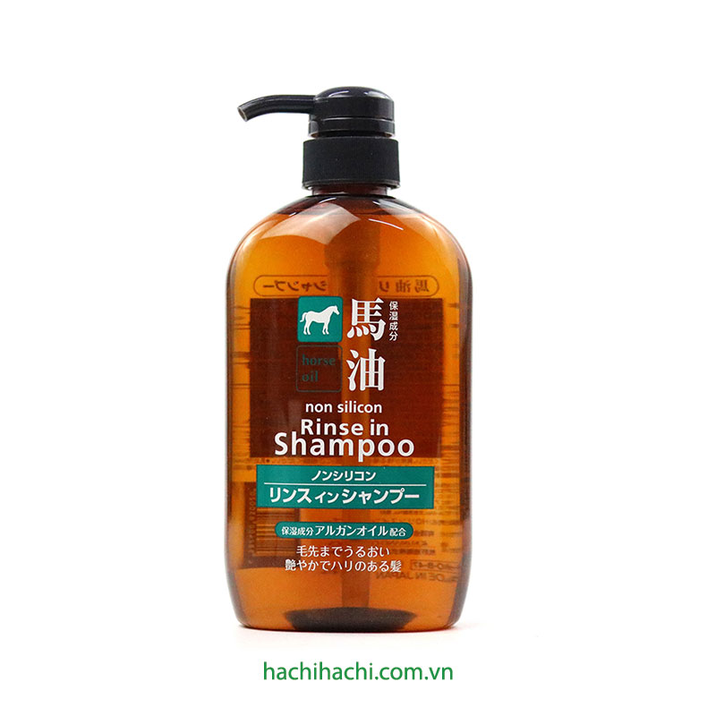 S SELECT Horse Oil Rinse-In Shampoo 600Ml
