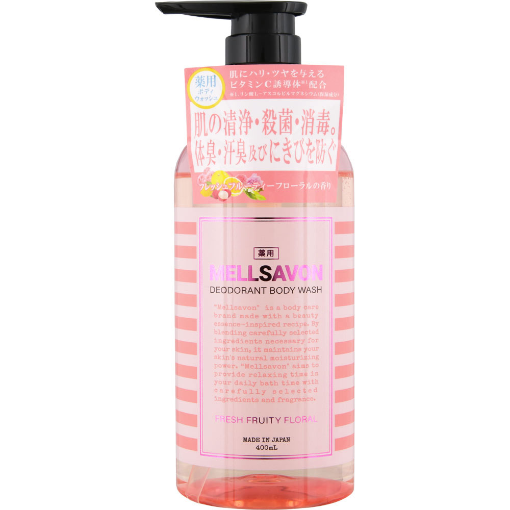 S SELECT Mellsavon Deodorant Body Wash Fresh Fruity Floral 400ml